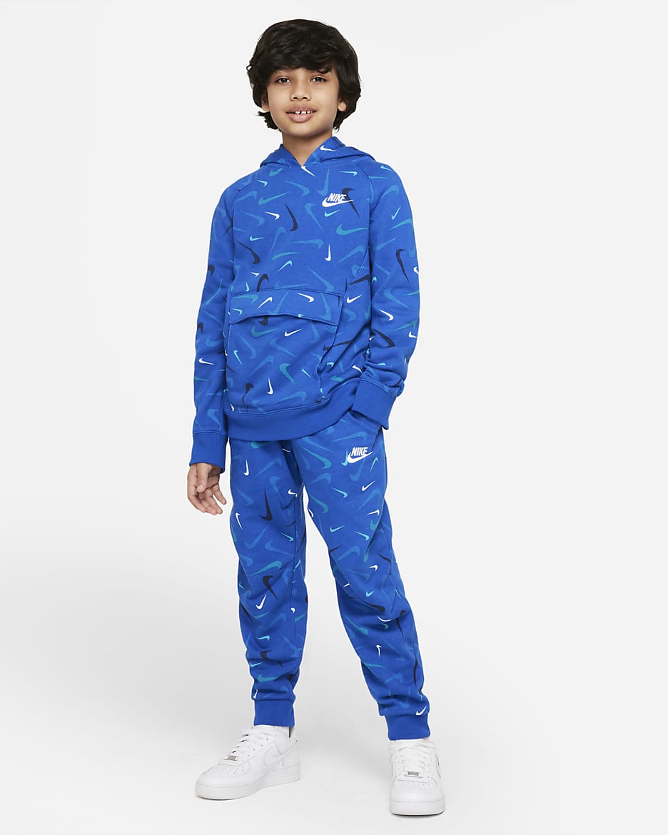 Nike Sportswear Club Big Kids Boys French Terry Printed Joggers. Nike